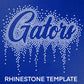 Gators Rhinestone Template
