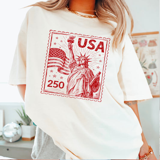 🛑 Pre-Order USA Stamp Screen Print Transfer