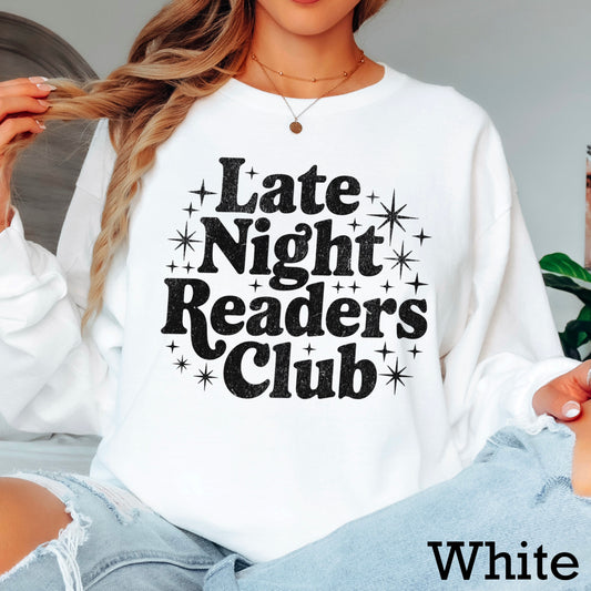 Late Night Book Readers Club Screen Print Transfer