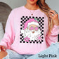 Checkered Retro Santa DTF Transfer