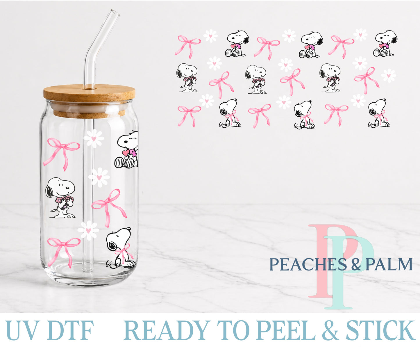 Spring Beagle UV DTF Wrap