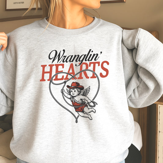 Wranglin Hearts Western Valentine’s Day DTF Transfer