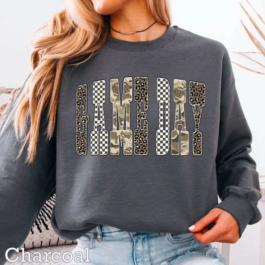 Game Day Camo Football DTF Transfer