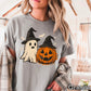 Halloween Ghost & Pumpkin  DTF Transfer
