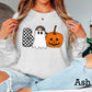 Checkered Boo Ghost DTF Transfer