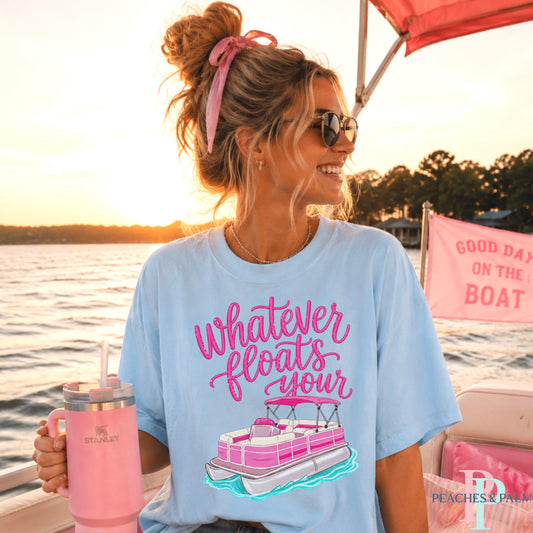 Whatever Floats Your Boat Comfort Color Graphic Tee