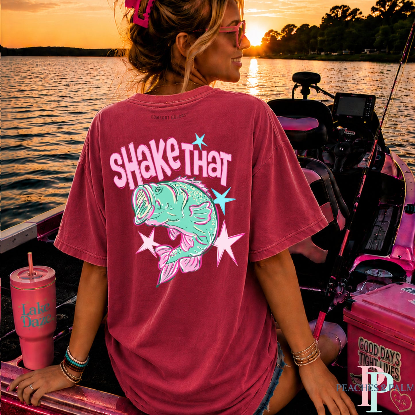 Shake That Bass Comfort Color Graphic Tee