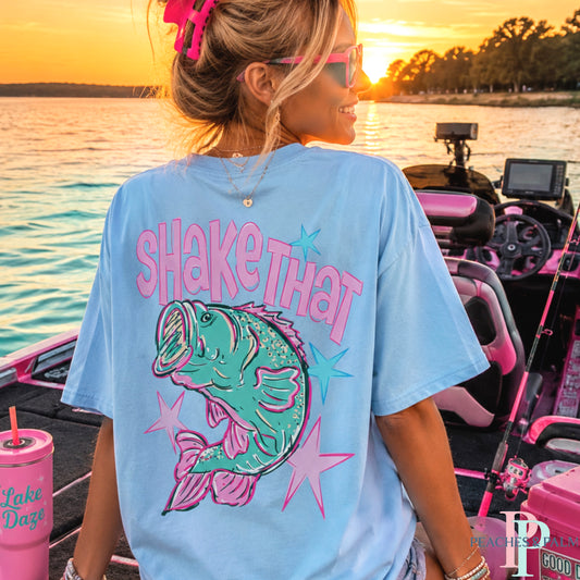 Shake That Bass Comfort Color Graphic Tee