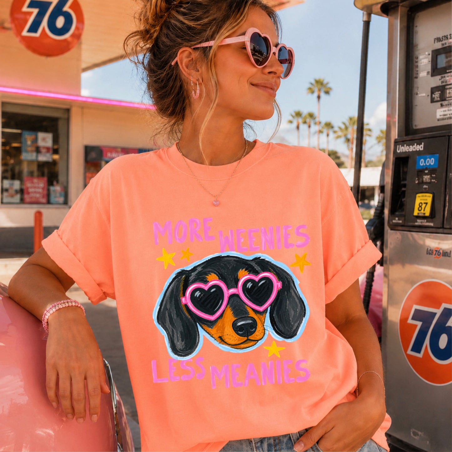 More Weenies Less Meanies Comfort Color Graphic Tee