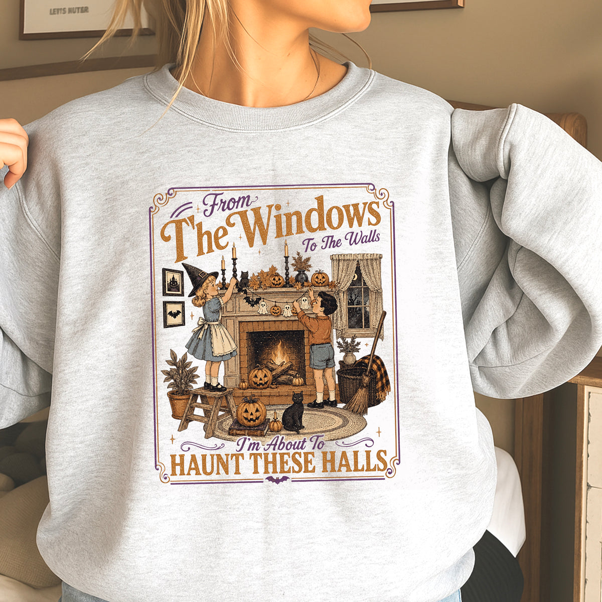 From The Windows To The Walls Halloween DTF Transfer