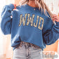WWJD Camo Christian Graphic Crewneck Sweatshirt
