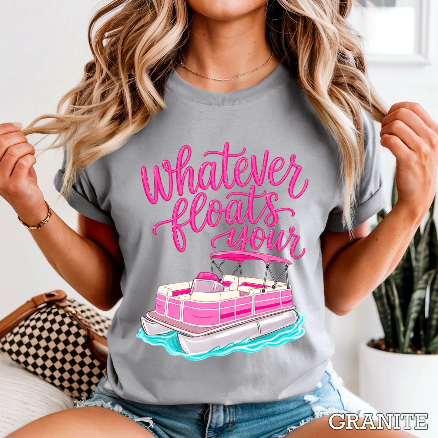 Whatever Floats Your Boat Comfort Color Graphic Tee