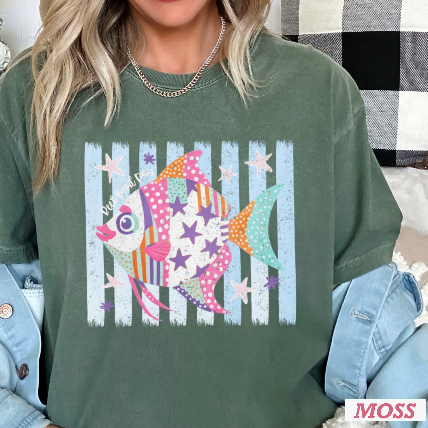 Reel Good Day Comfort Color Graphic Tee