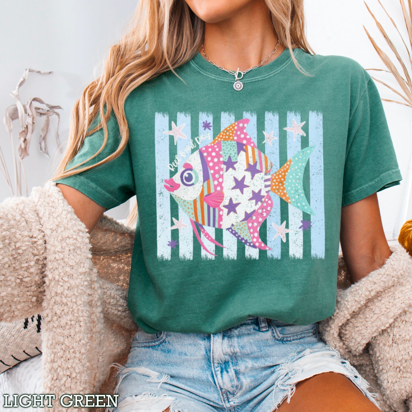 Reel Good Day Comfort Color Graphic Tee