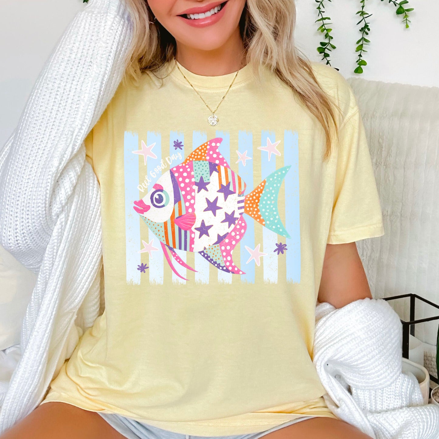 Reel Good Day Comfort Color Graphic Tee