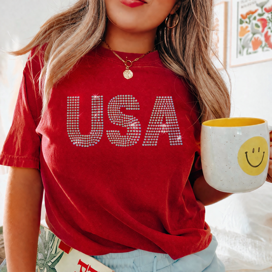 USA Crystal AB Rhinestone Transfer