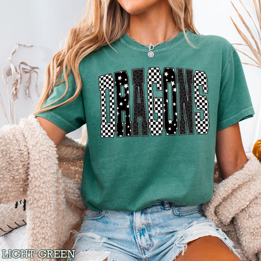 Dragons Comfort Color Graphic Tee