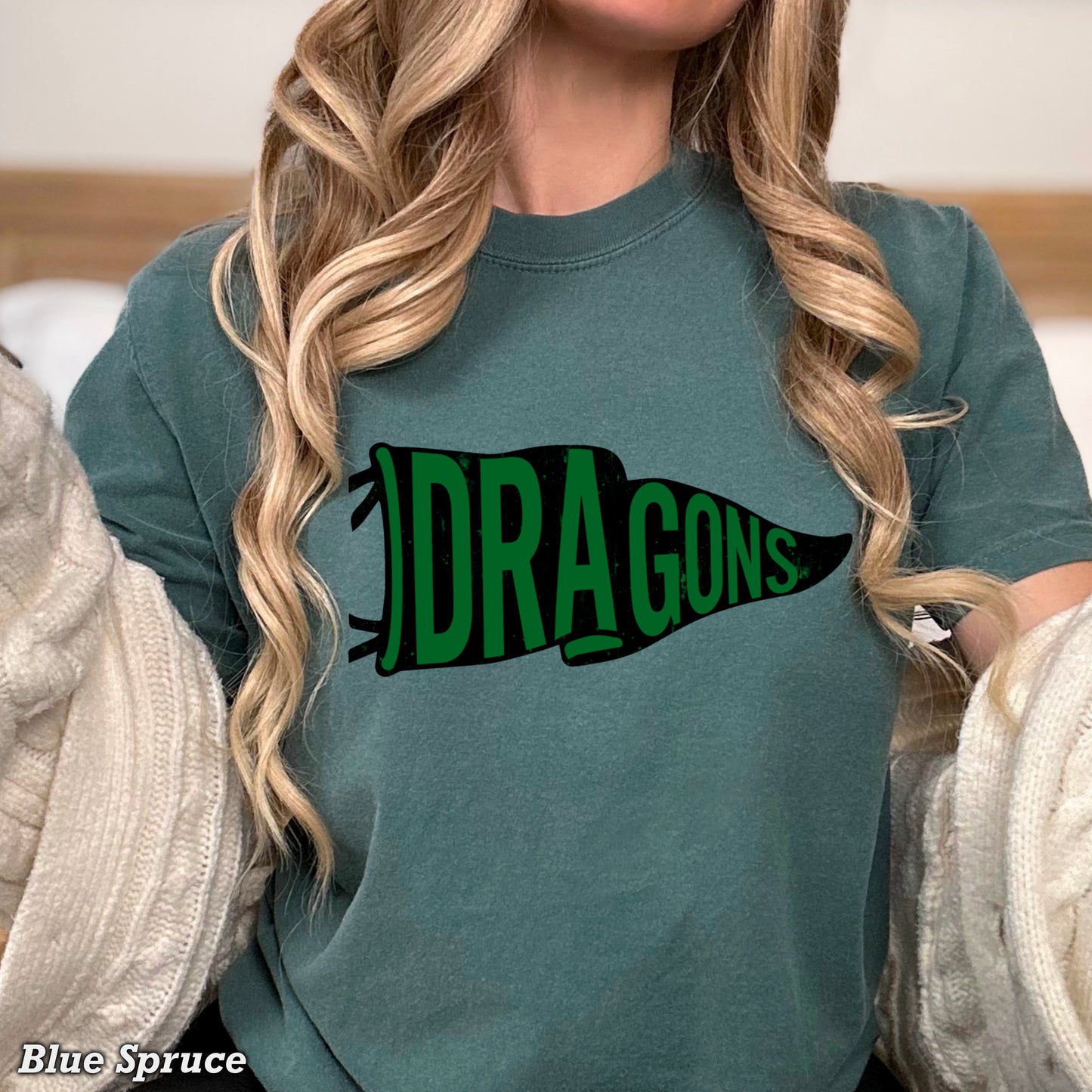 Dragons Flag Comfort Color Graphic Tee