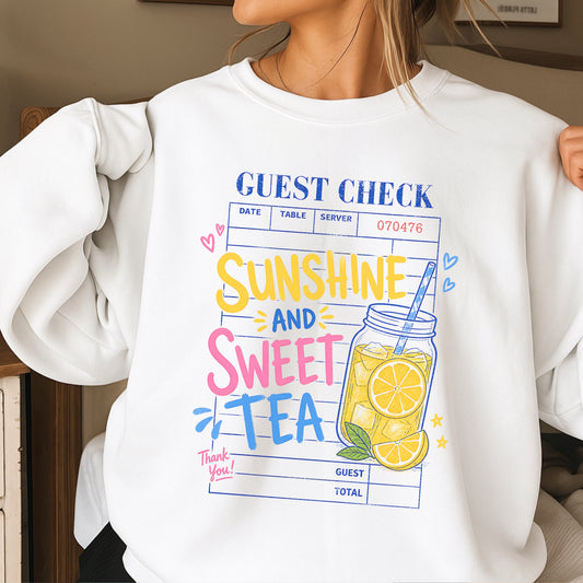 Guest Check Sunshine & Sweet Tea Crewneck Sweatshirt