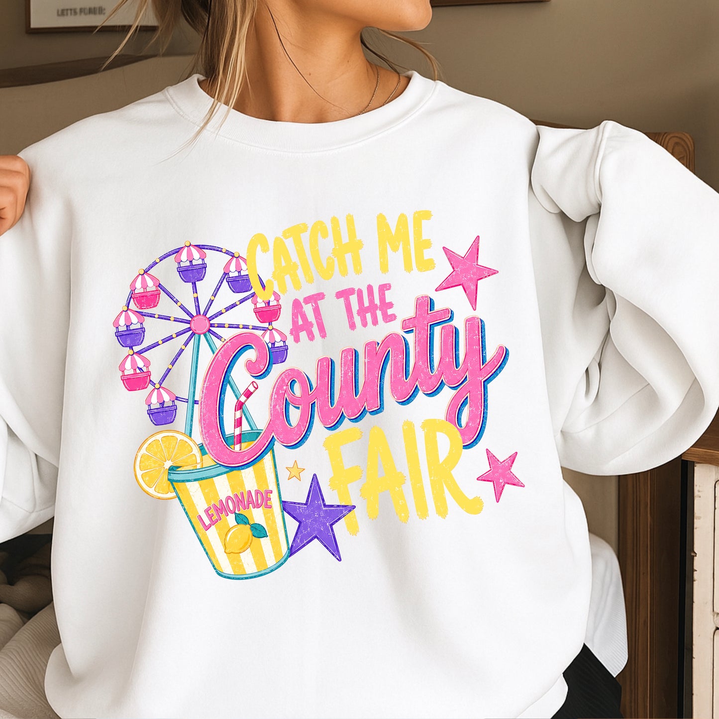 Catch Me At The County Fair Crewneck Sweatshirt