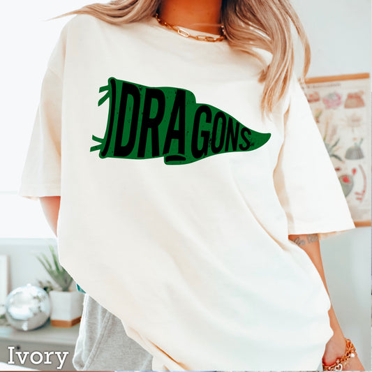 Dragons Flag Comfort Color Graphic Tee