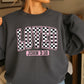 Checkered Loved John 3:16 Valentine DTF Transfer