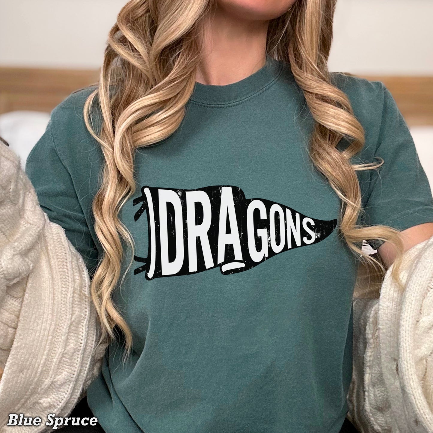 Dragons Flag Comfort Color Graphic Tee