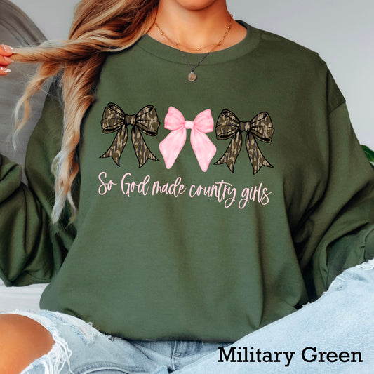 So God Made A Country Girl Camo  DTF Transfer