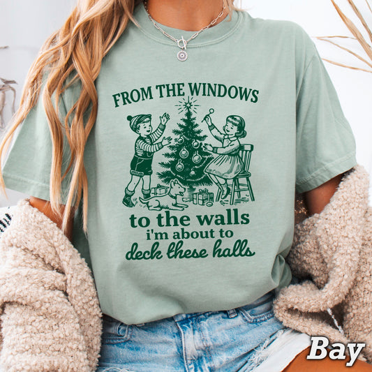 Deck These Halls Screen Print Transfer