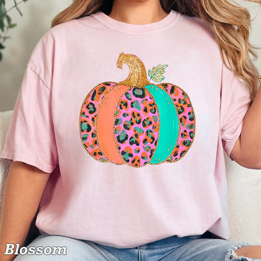 Leopard Pumpkin Pink DTF Transfer