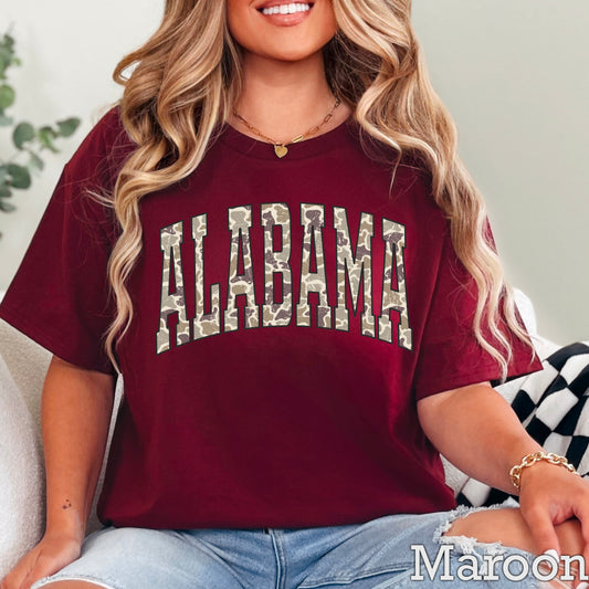 Alabama  Camo DTF Transfer