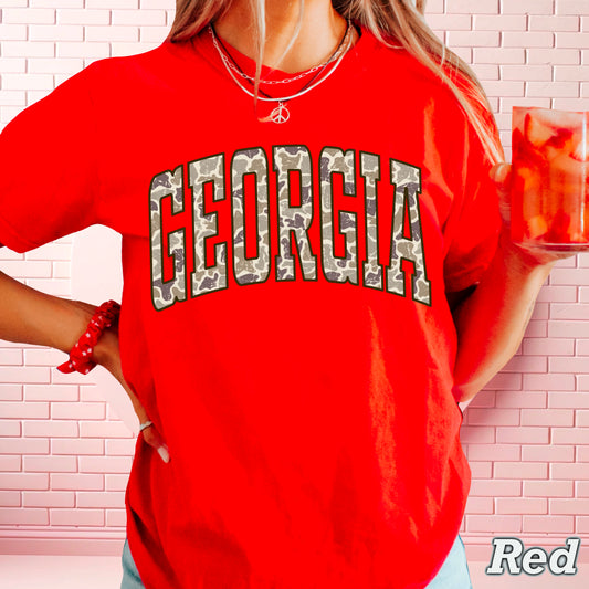 Georgia Camo Comfort Color Graphic Tee