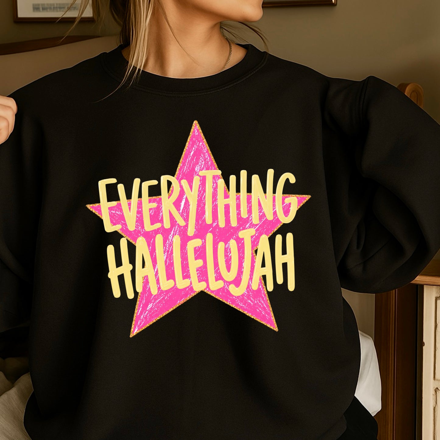 Everything Hallelujah Crewneck Sweatshirt