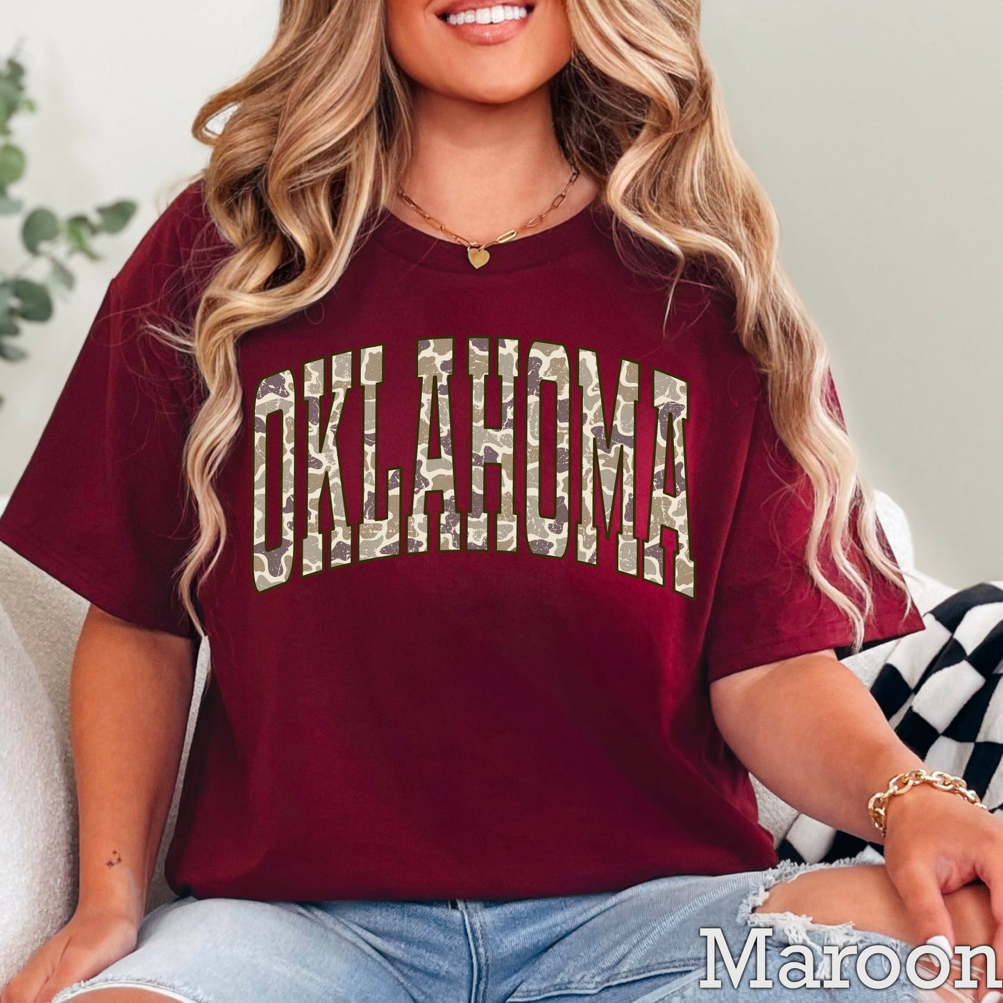 Oklahoma Camo DTF Transfer