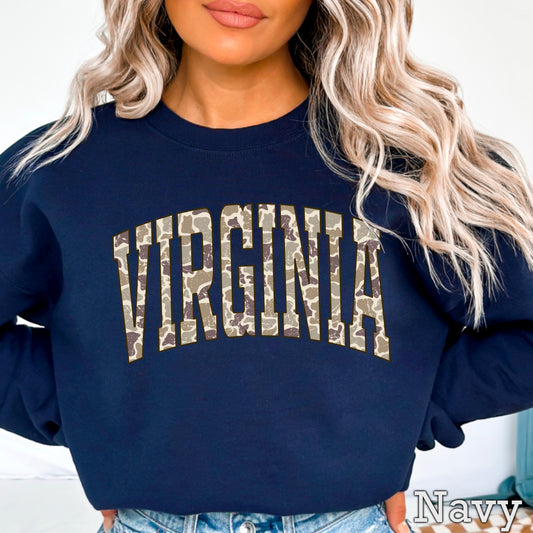 Virginia Camo DTF Transfer