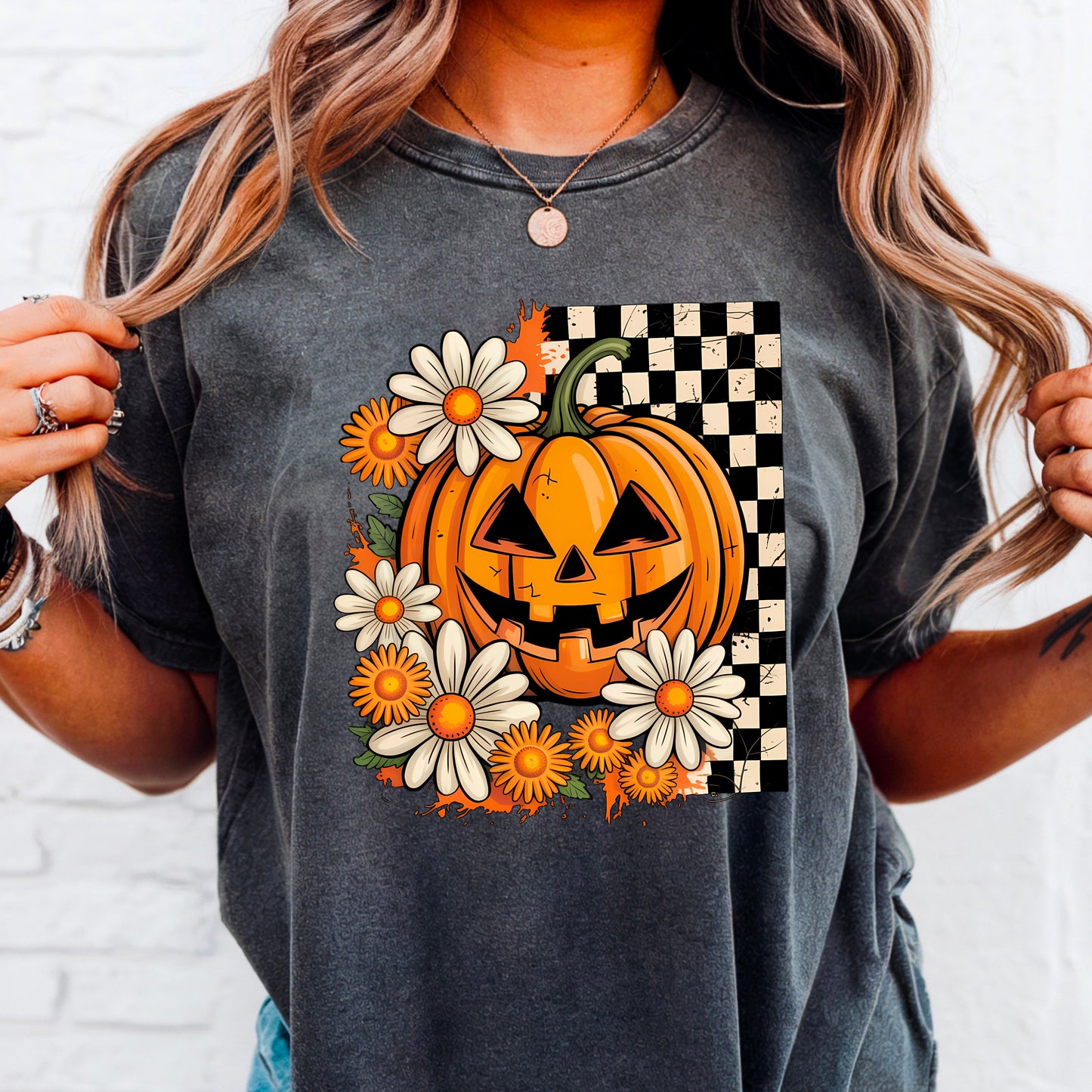 Distressed Jack-o’-lantern  DTF Transfer