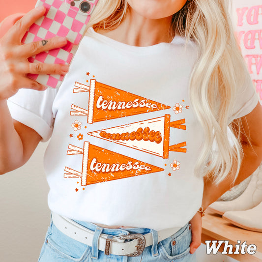 Tennessee Pennant Flags DTF Transfer