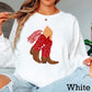 Alabama Pom Pom Boots  DTF Transfer