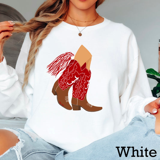 Alabama Pom Pom Boots  DTF Transfer