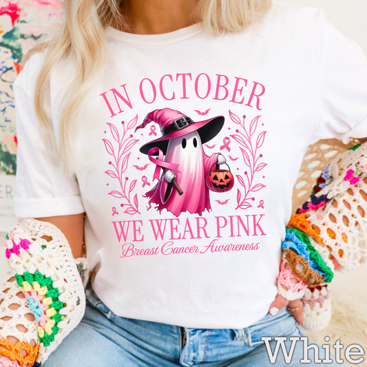 In October We Wear Pink DTF Transfer