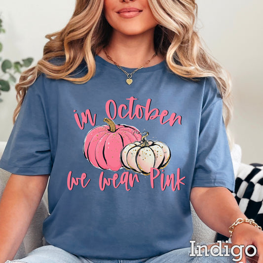 In October We Wear Pink DTF Transfer