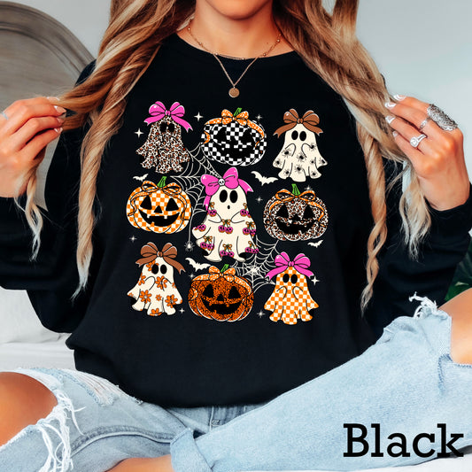 Leopard Ghost White Web  DTF Transfer