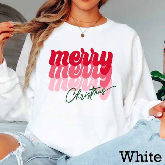 Retro Merry Christmas DTF Transfer