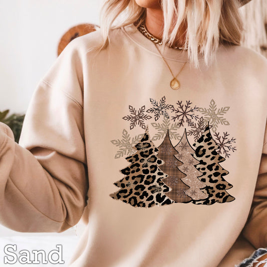 Leopard Christmas Tree’s DTF Transfer