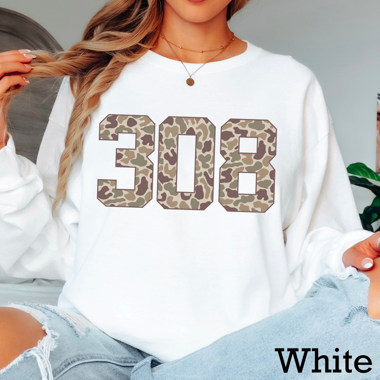 Custom Camo Area Code DTF Transfer