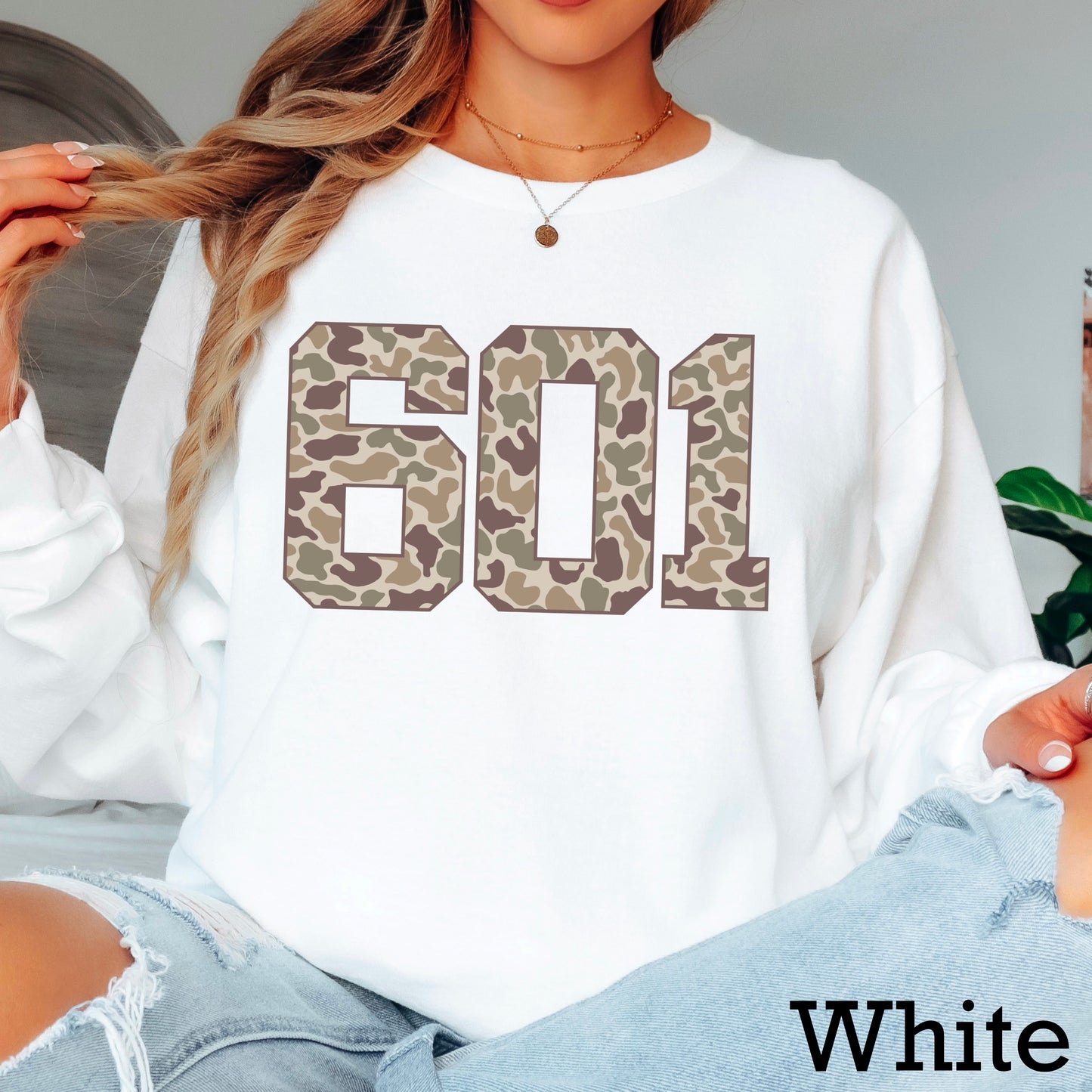 Custom Camo Area Code DTF Transfer