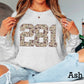 Custom Camo Area Code DTF Transfer