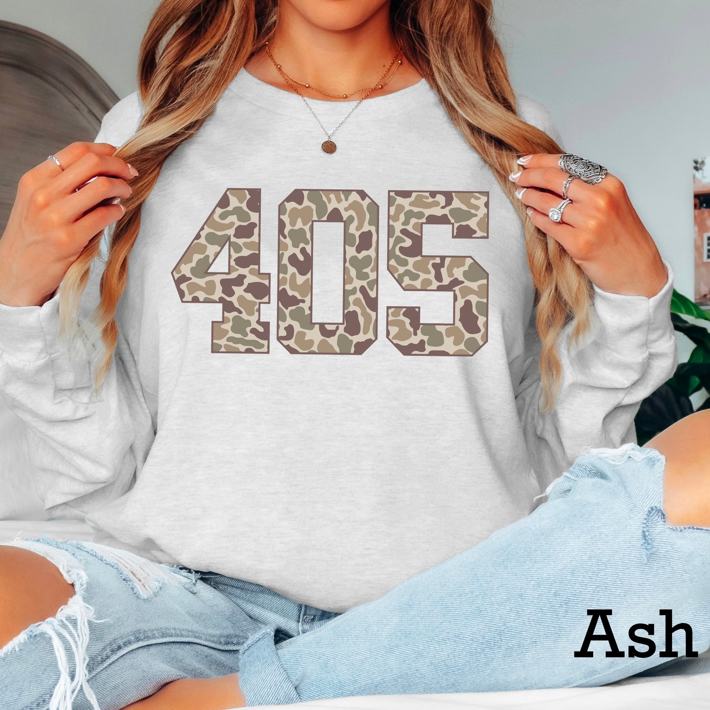 Custom Camo Area Code DTF Transfer