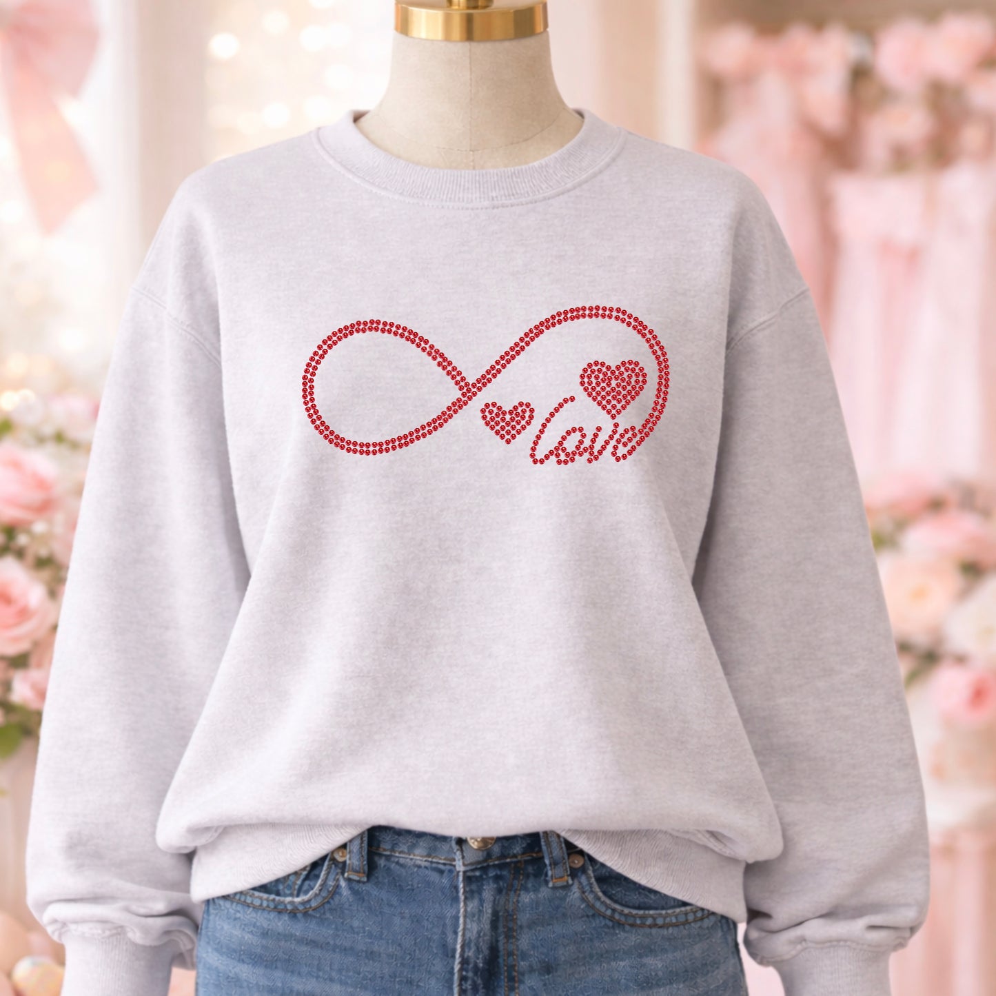 Love Rhinestone Transfer