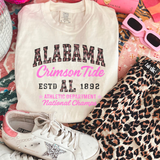 Leopard Alabama DTF Transfer